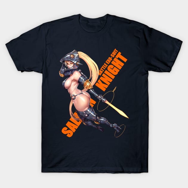 Salmon Knight T-Shirt by Pan_Ren_Wei